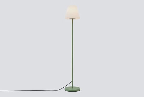 Buiten vloerlamp groen met witte kap IP65 - Virginia