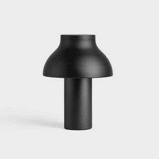 PC Tafellamp S Soft Black/Alu HAY - Woonkamer - Designer - Metaal - Met lampenkap