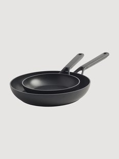 Braadpannen Classic van geforceerd aluminium met antiaanbaklaag, 2-delig