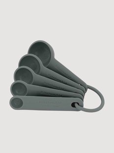 Maatlepelset Charcoal, 5-delig