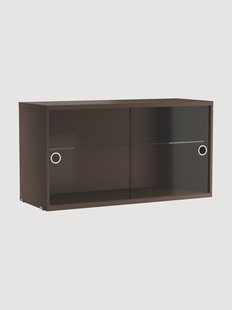 Displaykast String System met draaideuren van glas