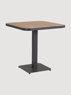 Tuin bistrotafel Belmar met tafelblad in houtlook