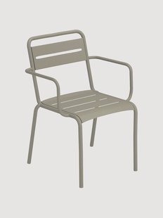 Stapelbare tuinstoelen Star met armleuningen, 2-delig