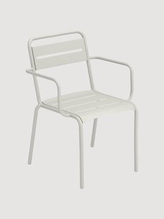 Stapelbare tuinstoelen Star met armleuningen, 2-delig