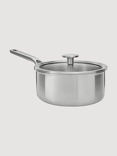 Kookpan Tri-Ply met deksel van edelstaal, in verschillende formaten
