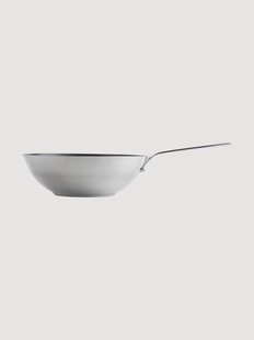 Wok Kitchenaid van edelstaal met glazen deksel