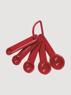 Maatlepelset Empire Red, 5-delig
