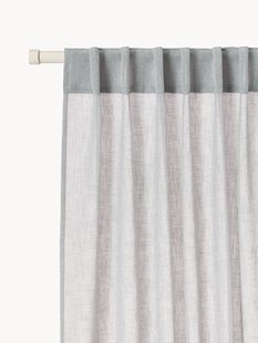 Lichtdoorlatende multiband gordijnen Ibiza, set van 2