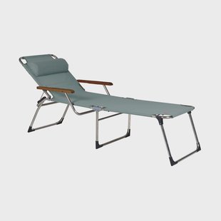 Fiam Amigo ligbed hoog met armleuningen Sage green