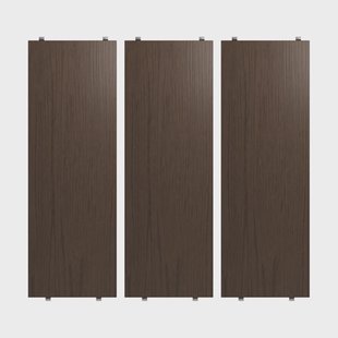 String String plank Donker eiken, 58x20 cm, 3-pack