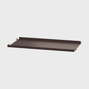 String String metalen plank Donkerbruin, 58x30 cm, lage rand