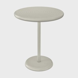 Tom Dixon Groove cafétafel rond - Putty, Ø70 cm