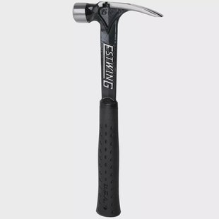Estwing Ultra Series EB-15SR Straight Claw Hammer EWEEB-15SR Black Shock Reduction Grip, klauwhamer 425 gram