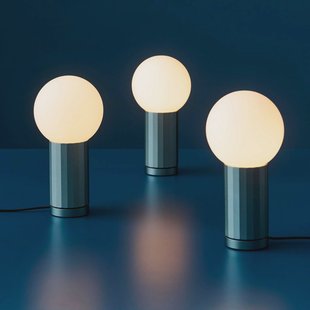 HAY LED tafellamp TURN ON, blauw, hoogte 20 cm, dimbaar