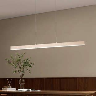 FISCHER & HONSEL LED hanglamp Silvano, zandkleurig, lengte 115 cm, CCT, touchdimmer