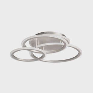 FISCHER & HONSEL LED plafondlamp GELDER, nikkel, 60x51 cm, afstandsbediening RGBW