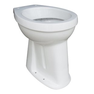 Aquavive Staande Toiletpot Verhoogd - Keramiek - Vloeraansluiting (ao) - Wit - 49cm