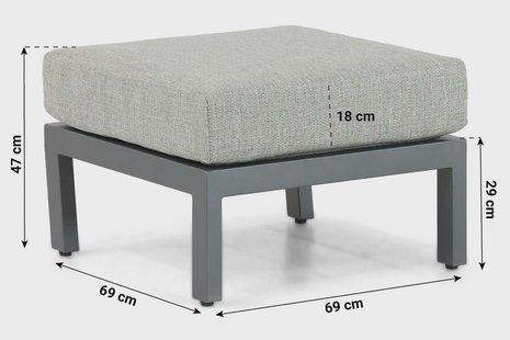 Osmen Manly lounge voetenbank