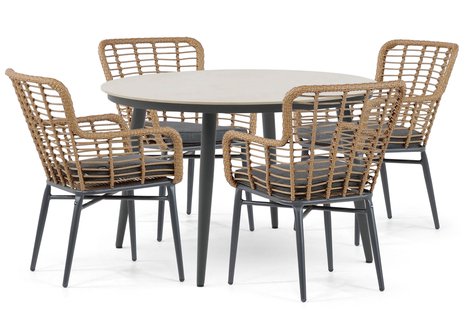 Lifestyle Toledo/Vienna 120 cm dining tuinset 5-delig