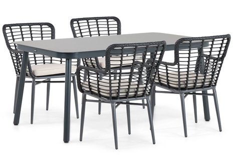 Lifestyle Toledo/Tavano 160 cm dining tuinset 5-delig