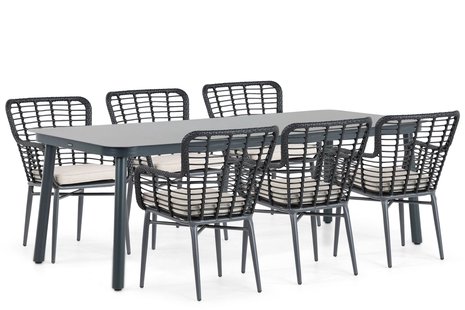 Lifestyle Toledo/Tavano 220 cm dining tuinset 7-delig