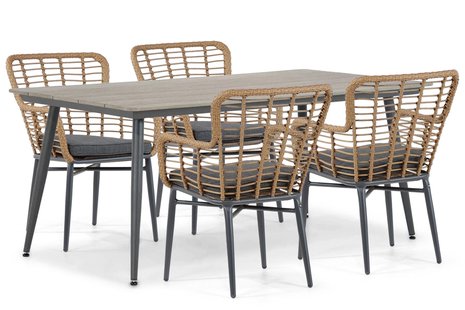 De Laan Toledo/Matale 180 cm dining tuinset 5-delig