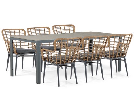 De Laan Toledo/Solare 200 cm dining tuinset 7-delig