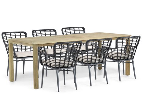 De Laan Toledo/Weston 210 cm dining tuinset 7-delig