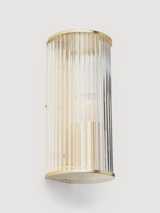 Wandlamp met geribbeld glas Emmi