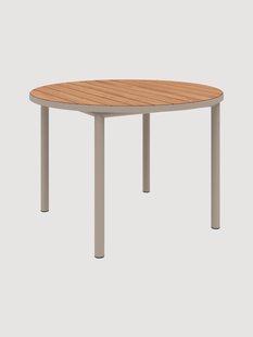 Ronde tuintafel Kirra met teakhouten tafelblad