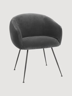 Fluwelen eetkamerstoel Elbury