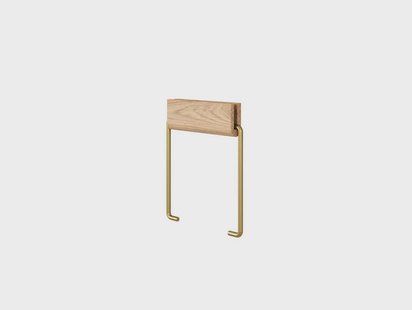 Moebe - Toilet Roll Holder Oak/Brass