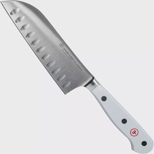 Wüsthof Classic White santoku met kuiltjes 14 cm, 1040231314