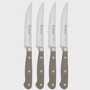 Wüsthof Classic Color Velvet Oyster 1061760401, 4-delige steakmessenset