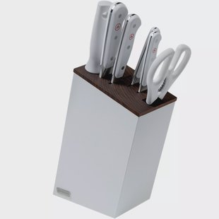 Wüsthof Classic White 6-delige messenset versie santoku inclusief blok, 1090270601