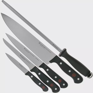 Wüsthof Gourmet 1189535602 5-delige messenset in roltasje