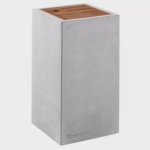 Wüsthof Knife Block 2099600703 Concrete, Thermo Beech, messenblok voor 7 delen
