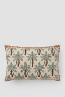 Multicolour kussen met palmbomen