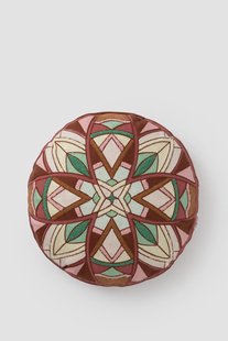 Multicolour rond kussen