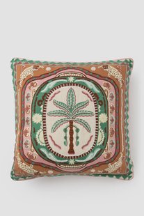 Multicolour kussen met palmboom