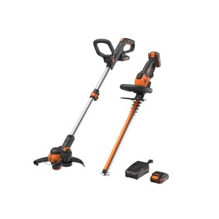 20v Combo Worx Wg264e.9 20v Heggenschaar + Worx Accu Grastrimmer Wg163e.9