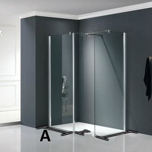 Douchewand deel A 90x200cm muurprofiel NANO coating