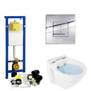 Wisa XS set01 Randloos Delos Chroom (meerprijs €25,00)