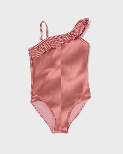 HEMA Kinderbadpak seersucker donkerroze (donkerroze)