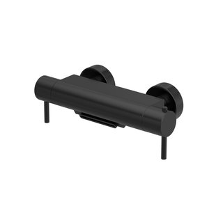 Badkraan Hotbath Cobber Thermostaat Waterval Uitloop Geborsteld Zwart PVD