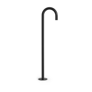 Baduitloop Hotbath Cobber Vrijstaand 106 cm Geborsteld Zwart PVD