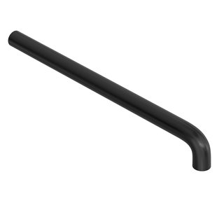 Uitloop Hotbath Cobber 30 cm Geborsteld Zwart PVD (toepasbaar op CB005(T) en CB006(T)