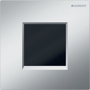 Bedieningsplaat Geberit Type 20 Met Batterijvoeding Sqaure Easy To Clean Mat Chroom