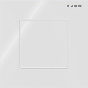 Bedieningsplaat Geberit Type 40 Pneumatisch Sqaure Wit
