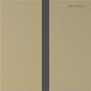 Bedieningsplaat Geberit Type 40 Met Batterijvoeding Sqaure Easy To Clean Geborsteld Messing